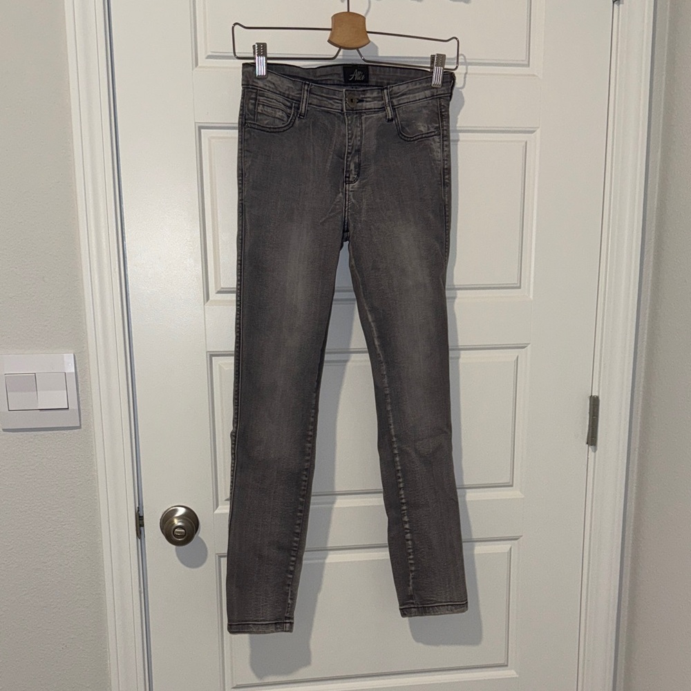 allée grey skinny jeans size 27